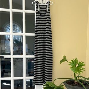 Necessary Objects Black and Gray Halter Maxi Sundress🌿